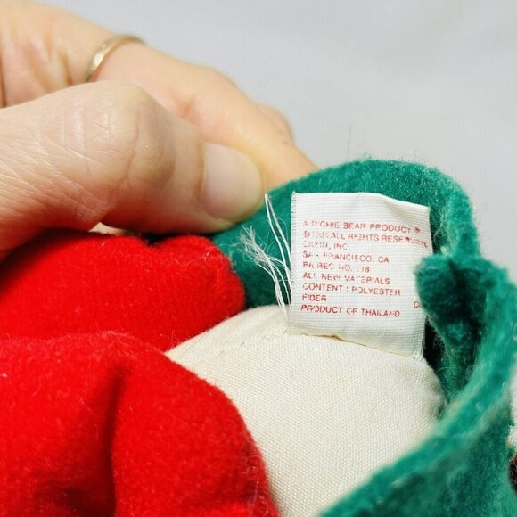Vintage Dakin Christmas Elf Santa Help Dream Doll Plush Felt Toy Jointed Posable - Picture 10 of 10